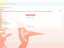 Tablet Screenshot of lovefcforever.blogspot.com