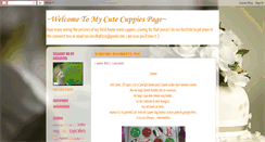 Desktop Screenshot of mycutecuppies.blogspot.com