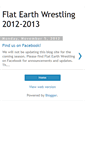 Mobile Screenshot of flatearthwrestling.blogspot.com