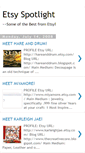 Mobile Screenshot of etsyspotlight.blogspot.com