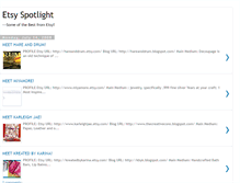 Tablet Screenshot of etsyspotlight.blogspot.com