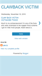 Mobile Screenshot of clawbackvictim.blogspot.com