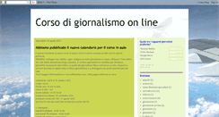 Desktop Screenshot of corso-giornalismo-online.blogspot.com