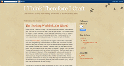 Desktop Screenshot of ithinkthereforeicraft.blogspot.com