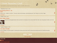 Tablet Screenshot of ithinkthereforeicraft.blogspot.com