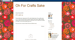 Desktop Screenshot of ohforcraftssake.blogspot.com