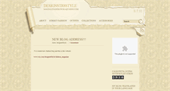 Desktop Screenshot of designstr8style.blogspot.com