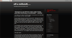 Desktop Screenshot of missionredemption.blogspot.com