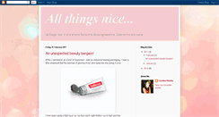 Desktop Screenshot of allthingsniceblog.blogspot.com