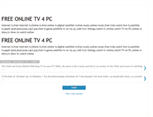 Tablet Screenshot of freeonlinetv4pc.blogspot.com