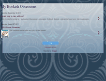 Tablet Screenshot of mybookishobsessions.blogspot.com