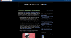 Desktop Screenshot of deewani-for-bollywood.blogspot.com