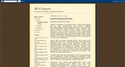 Desktop Screenshot of mcaexpress.blogspot.com