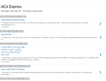 Tablet Screenshot of mcaexpress.blogspot.com