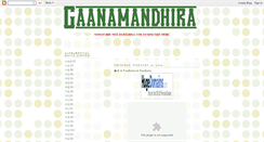 Desktop Screenshot of gaanamandhira.blogspot.com