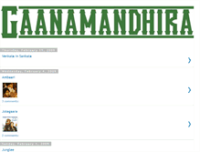 Tablet Screenshot of gaanamandhira.blogspot.com