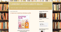 Desktop Screenshot of libreroanticuario.blogspot.com
