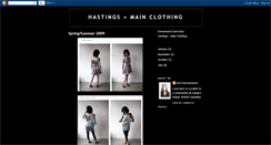 Desktop Screenshot of hastingsandmainclothing.blogspot.com