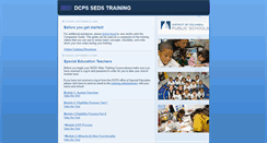 Desktop Screenshot of dcpssedstraining.blogspot.com