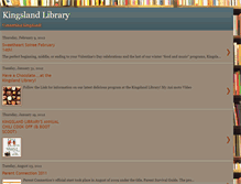 Tablet Screenshot of kingslandlibrary.blogspot.com