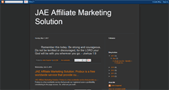 Desktop Screenshot of jaeaffiliatemarketingsolution.blogspot.com