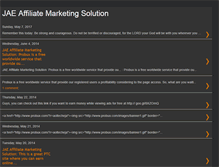 Tablet Screenshot of jaeaffiliatemarketingsolution.blogspot.com
