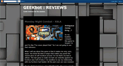 Desktop Screenshot of geekbotreviews.blogspot.com