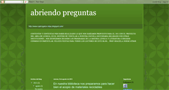 Desktop Screenshot of abriendopreguntas.blogspot.com