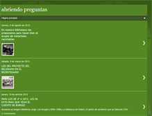 Tablet Screenshot of abriendopreguntas.blogspot.com