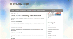 Desktop Screenshot of itsecurityissues.blogspot.com