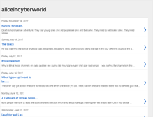 Tablet Screenshot of aliceincyberworld.blogspot.com