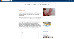 Desktop Screenshot of distractedlydomestic.blogspot.com