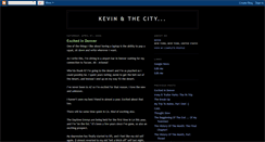 Desktop Screenshot of kevinandthecity.blogspot.com