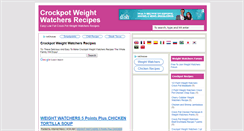 Desktop Screenshot of crockpot-weight-watchers-recipes.blogspot.com
