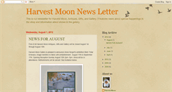 Desktop Screenshot of harvestmoonnewsletter.blogspot.com