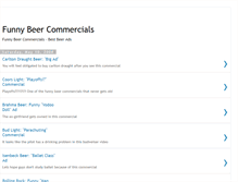 Tablet Screenshot of funnybeercommercials.blogspot.com