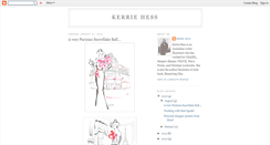 Desktop Screenshot of kerriehess.blogspot.com