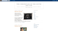 Desktop Screenshot of chroniclesofthesouthbayvan.blogspot.com