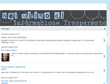 Tablet Screenshot of informazione-trasparente.blogspot.com