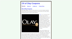 Desktop Screenshot of oilofolaycoupons.blogspot.com