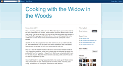 Desktop Screenshot of cookingwiththewidowinthewoods.blogspot.com