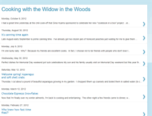 Tablet Screenshot of cookingwiththewidowinthewoods.blogspot.com