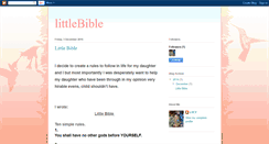 Desktop Screenshot of lucy-littlebible.blogspot.com