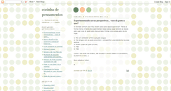 Desktop Screenshot of cozinhadepensamentos.blogspot.com