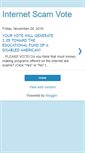 Mobile Screenshot of internetscamvote.blogspot.com