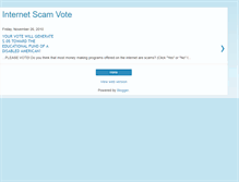Tablet Screenshot of internetscamvote.blogspot.com