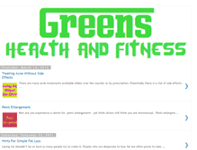 Tablet Screenshot of greens-health-and-fitness.blogspot.com