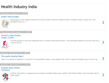 Tablet Screenshot of healthindustryindia.blogspot.com