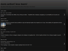 Tablet Screenshot of moreaction1lesstears.blogspot.com