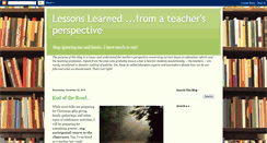 Desktop Screenshot of lessonslearnedteacher.blogspot.com